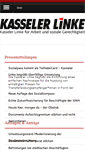 Mobile Screenshot of kasseler-linke.de